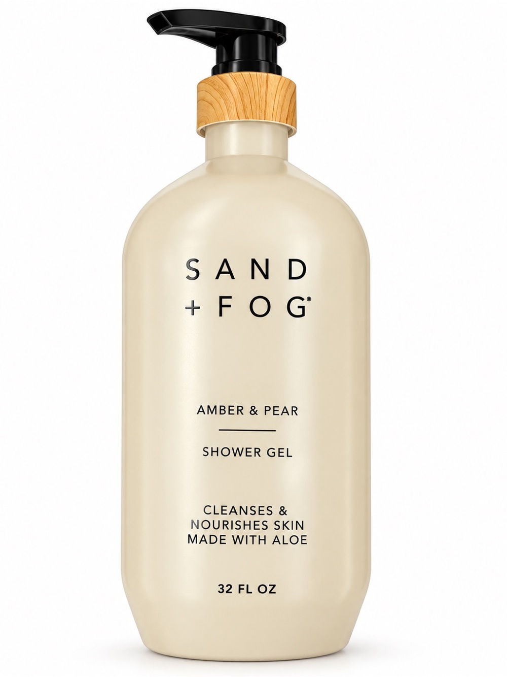 SAND + FOG Amber & Pear Shower Gel — Cream